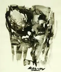 Ruben Nakian, Hecuba Series, Ink on paper