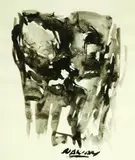 Ruben Nakian, Hecuba Series, Ink on paper