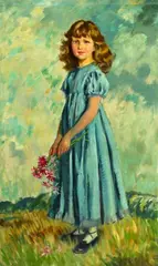 Frederick Whiting, Portrait of Mary St, Oil on canvas
