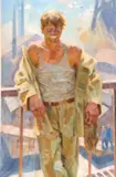 I.V. Chernikov, Portrait of a Steel Factory Worker, Oil on canvas