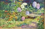 Anatoli N. Fomine, Flower Garden, Oil on canvas