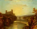 British School, Ruins at Sunset