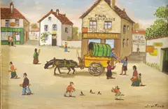 Jean Fous, La Boulangere, Oil on canvas