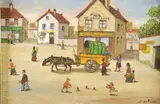 Jean Fous, La Boulangere, Oil on canvas