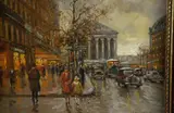 Antoine Blanchard, Paris Street Scene