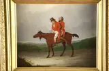 J. F. S. Young, Two Men on Horseback, Oil on canvas
