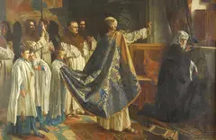 Michael Scholowie, The Ritual, Oil on canvas