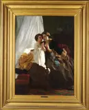 Red and White Flowers in Green Vase by Henri Fantin-Latour, Oil on canvas, offered Mar 2005