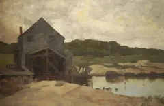 Belle Benedict, The Gray Mill, Oil on canvas