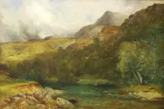 Charles Day Hunt, The Green Valley, Oil on canvas