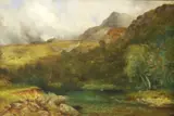 Charles Day Hunt, The Green Valley, Oil on canvas