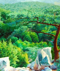 Joseph Kabriel, Landscape, Oil on canvas