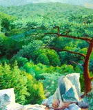 Joseph Kabriel, Landscape, Oil on canvas