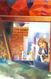 Joseph Kabriel, Man with Cat, Oil on canvas