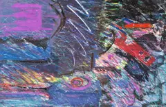 Mindy Weisel, Before Paris, Mixed media on paper