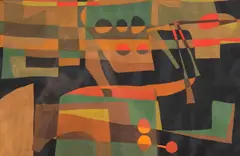 Keith Martin, Signals #4, Watercolor on paper