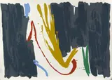Kikuo Saito, Untitled (Teal, Color silkscreen.