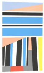 Obstacles by Pierre Clerk, Color silkscreen., offered Apr 2005