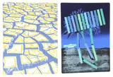 Menashe Kadishman, Blue Palm, Color silkscreen