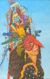 Ken Saville, S.S.S, Colored pencil and ink on paper