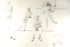 Joseph Piccillo, Game Structure Series Ii, Graphite on canvas