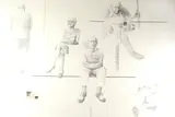 Joseph Piccillo, Game Structure Series Ii, Graphite on canvas