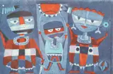 Vina Thaprasert, Children, Thailand, 1972, lithograph, numbered 6/50