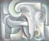 Buu Lam, Abstract, ABSTRACT, signed, oil and sand on board