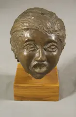 Gianfranco Maria Guerra, Untitled, CANTORE, bronze with patina finish, mounted on a wooden base - Height: 8 in