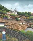 José Antonio Velásquez, Paisaje Primitivo, Oil on canvas