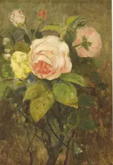 E. P. Allard, Bouquet of Roses, Oil on canvas