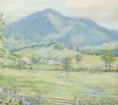 Arthur B. Wilder, The Hills Near Woodstock, Pastel on paper