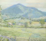 Arthur B. Wilder, The Hills Near Woodstock, Pastel on paper
