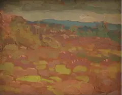 Thomas Yates, Martiques Villa St, ANNE, oil on panel