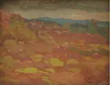 Thomas Yates, Martiques Villa St, ANNE, oil on panel