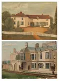 Country House with Trellises by English School, Oil on canvas, sold Jun 2005