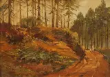 Untitled by English School, THE WINDING ROAD, oil on panel, offered Jun 2005