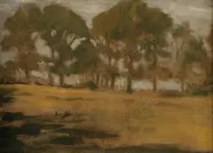 Joanne Pemberton-Longman, Trees, Oil on board