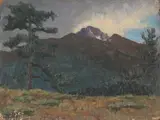 Ruth L. Osgood, Mountain in Colorado, Oil on board