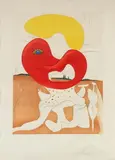 The Tear of Time by Salvador Dalí, Color lithograph, sold Jun 2005