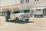 Janet Lis, City Street, Watercolor