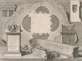 Giovanni Battista Piranesi, Pianta e frammenti della camera sepolcrale...nella Vigna Casali