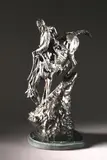 Frederic Remington, Untitled, THE MOUNTAIN MAN, bronze with brown patina - Height: 27 1/4 in