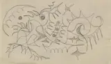 Charles E. Burchfield, DOODLE, another doodle is on the reverse, Graphite on paper