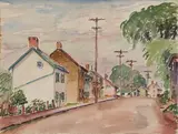 Max Kuehne, Street Scene in New Hope