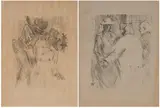 Henri de Toulouse-Lautrec, BOOK ILLUSTRATIONS: TWO WORKS, the first: inscribed "Schlome le Batailleur (D. 238 pl. 1)" on reverse