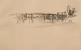 James Abbott McNeill Whistler, Bridge, Drypoint - Plate: 5 1/4 in. x 8 in