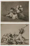 Las Mugeres Dan Valor (D. 123 by Francisco Goya, Harris 123): TWO WORKS FROM "LOS DESASTRES DE LA GUERRA" 1863, etchings with aquatint - Plate: 6 in. x 8 in and plate: 6, offered Jun 2005