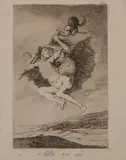 Francisco Goya, ALLA VA ESO: P1.66 FROM "LOS CAPRICHOS," 1799 (Delteil 103