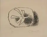 Georges Braque, Saint-Pol-Roux-Aout, 1958 (H. 24), Etching - Plate: 9 1/2 in. x 12 1/4 in